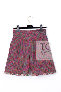 CHANEL 19PS Pink Metallic Tweed Jacket & Pants Set Up Pearl Logo Buttons 34 36 シャネル ピンク メタリック ツイード ジャケット パンツ セットアップ パール ロゴボタン 即発