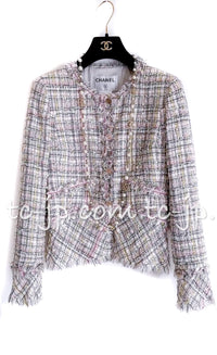 CHANEL 05S pink tweed women's jacket / シャネル レディース ピンク ツイード ジャケット