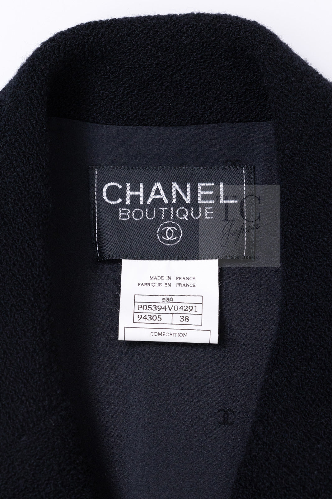 CHANEL 95A Vintage Black CC Buttons Wool Tweed Jacket Skirt Suit 38 シャネル ヴィンテージ ブラック ココボタン ウール ツイード ジャケット スカート スーツ 即発