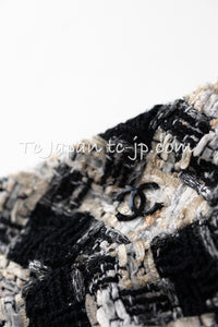 CHANEL 04PF Ivory Beige Bow Ribbon Jacket Skirt Suit 38 42 シャネル アイボリー ベージュ リボン ツイード ジャケット スカート スーツ 即発 - TC JAPAN