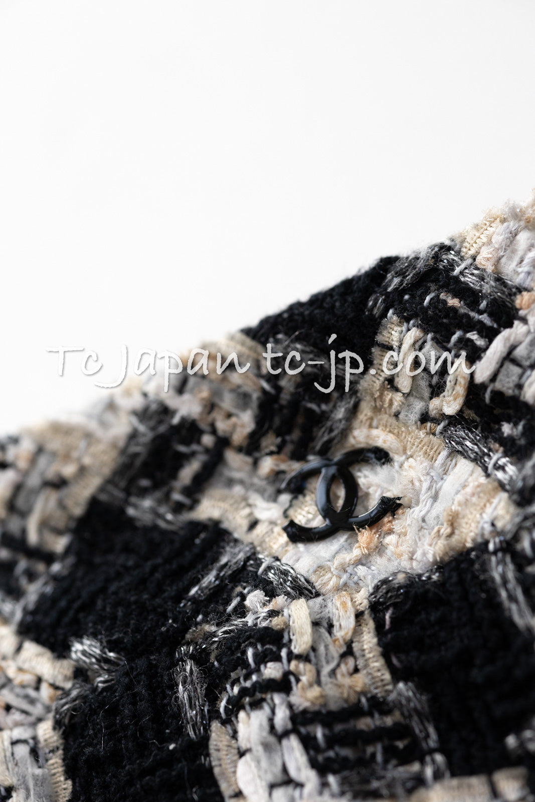 CHANEL 04PF Ivory Beige Bow Ribbon Jacket Skirt Suit 38 42 シャネル アイボリー ベージュ リボン ツイード ジャケット スカート スーツ 即発 - TC JAPAN