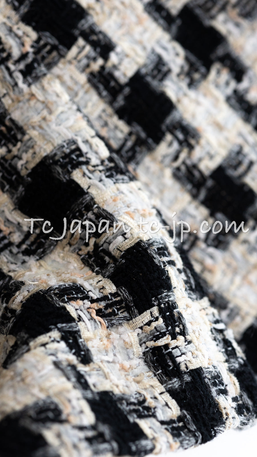 CHANEL 04PF Ivory Beige Bow Ribbon Jacket Skirt Suit 38 42 シャネル アイボリー ベージュ リボン ツイード ジャケット スカート スーツ 即発