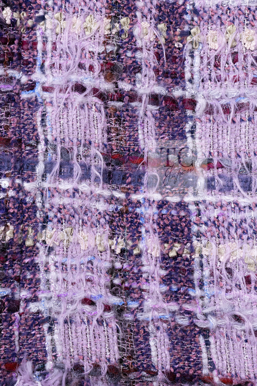 CHANEL 05A Purple Lavender Wool Soft Lesage Tweed Jacket Skirt Suit 38 40 42 シャネル パープル ラベンダー ソフト ウール ルサージュ ツイード ジャケット スカート スーツ 即発