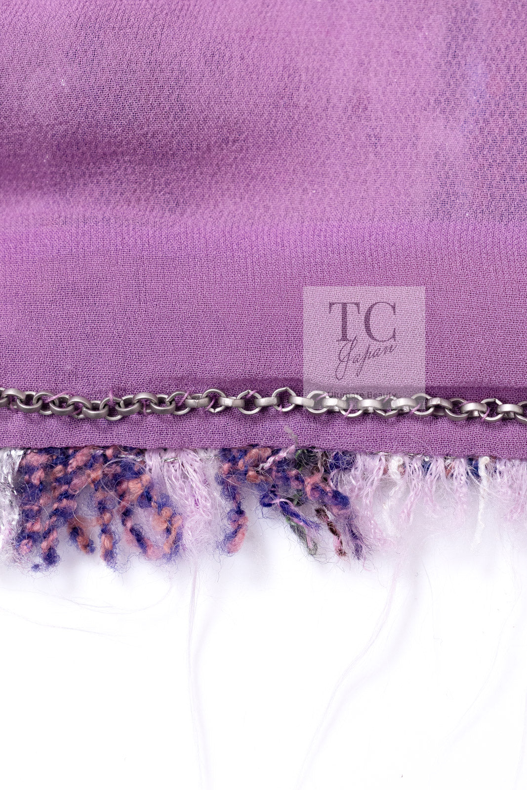 CHANEL 05A Purple Lavender Wool Soft Lesage Tweed Jacket Skirt Suit 38 40 42 シャネル パープル ラベンダー ソフト ウール ルサージュ ツイード ジャケット スカート スーツ 即発