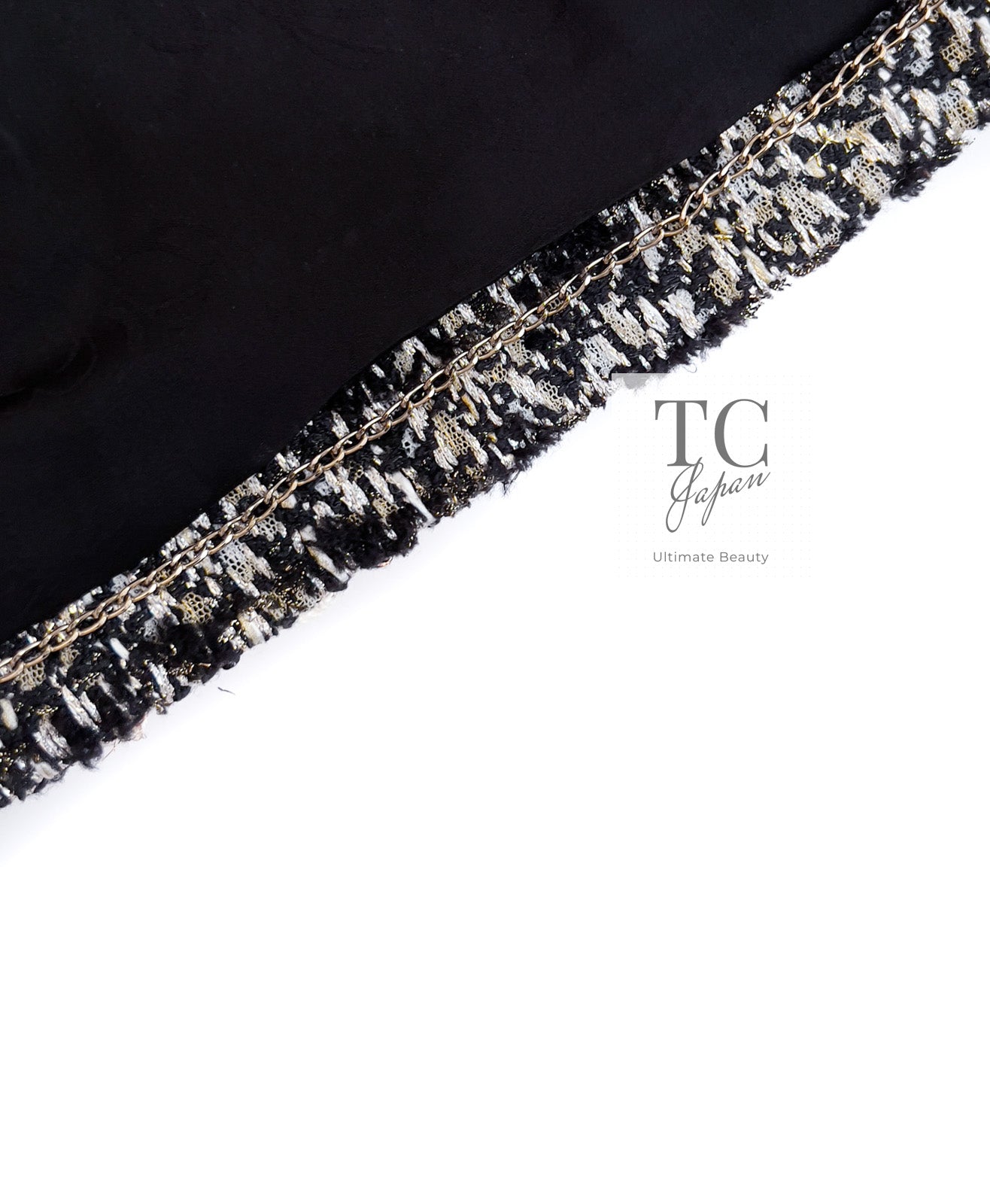 CHANEL 12PF Brown Black Metallic Tweed Jacket Skirt Suit 36 シャネル ブラウン ブラック メタリック ツイード ジャケット スカート スーツ 即発 - TC JAPAN