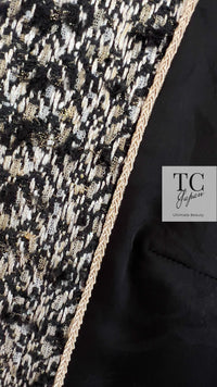 CHANEL 12PF Brown Black Metallic Tweed Jacket Skirt Suit 36 シャネル ブラウン ブラック メタリック ツイード ジャケット スカート スーツ 即発 - TC JAPAN