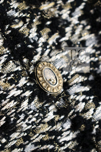 CHANEL 12PF Brown Black Metallic Tweed Jacket Skirt Suit 36 シャネル ブラウン ブラック メタリック ツイード ジャケット スカート スーツ 即発