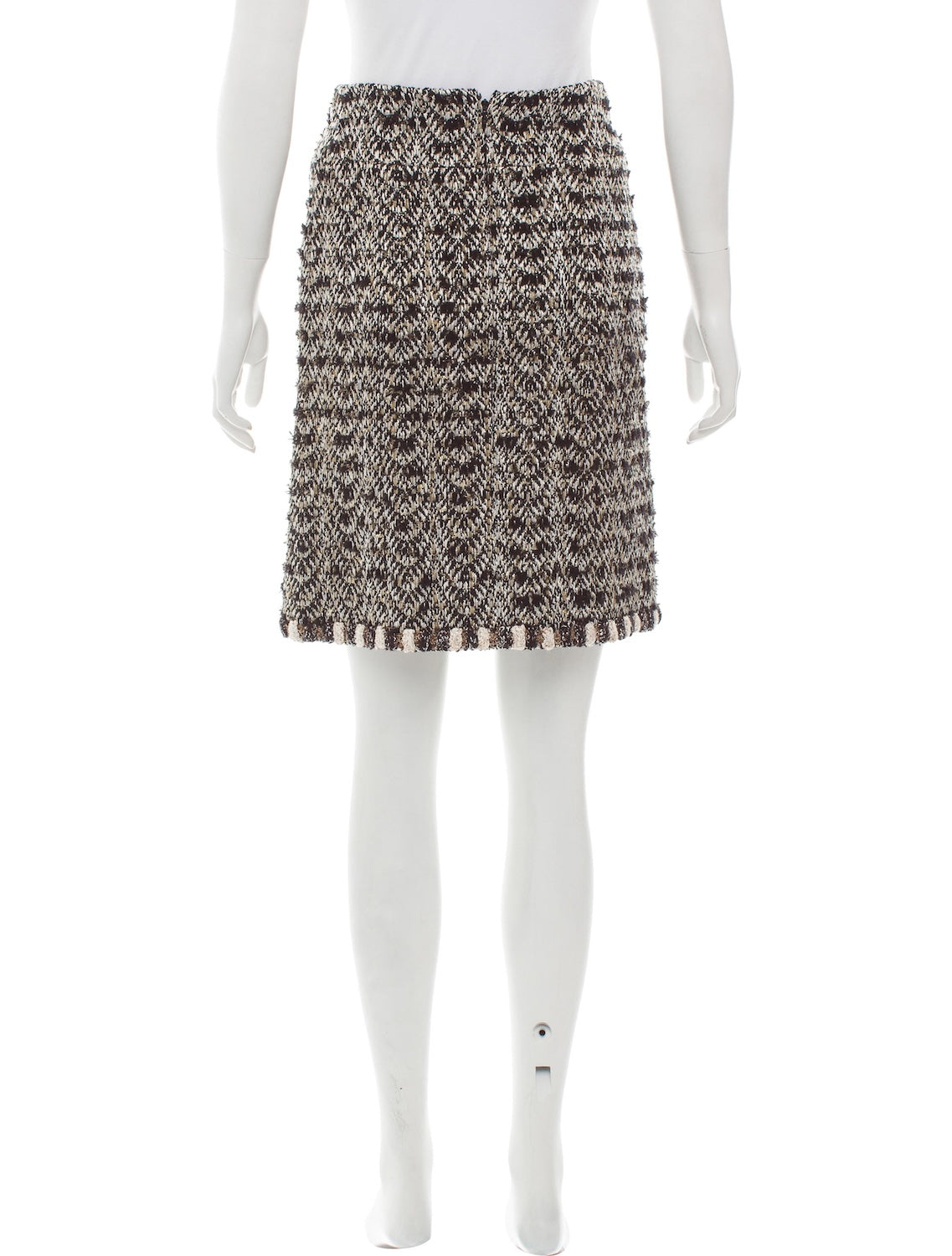 CHANEL 12PF Brown Black Metallic Tweed Jacket Skirt Suit 36 シャネル ブラウン ブラック メタリック ツイード ジャケット スカート スーツ 即発 - TC JAPAN
