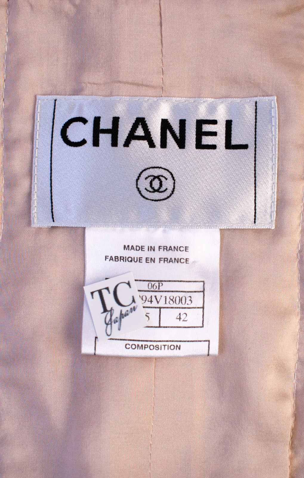 CHANEL Jacket Skirt Suit 06S Red White Brown Tweed Karl Lagerfeld 10