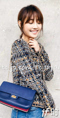 CHANEL 16PF Brown Mix Zipper Tweed Jacket Skirt Suit 36 38 | US