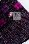 CHANEL 14A Purple Pink Violet Wool Mohair Ribbon Lips Knit Sweater 38 シャネル パープル マジェンタ リボン リップ ウール モヘア ニット セーター 即発
