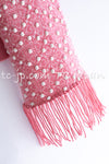 CHANEL 12PF Pink Ivory Scarf Gripox Cashmere Knit Sweater 34 36 シャネル ピンク 桜さくらカラー マフラー付 グリポワ宝石  カシミヤ ニット セーター 即発