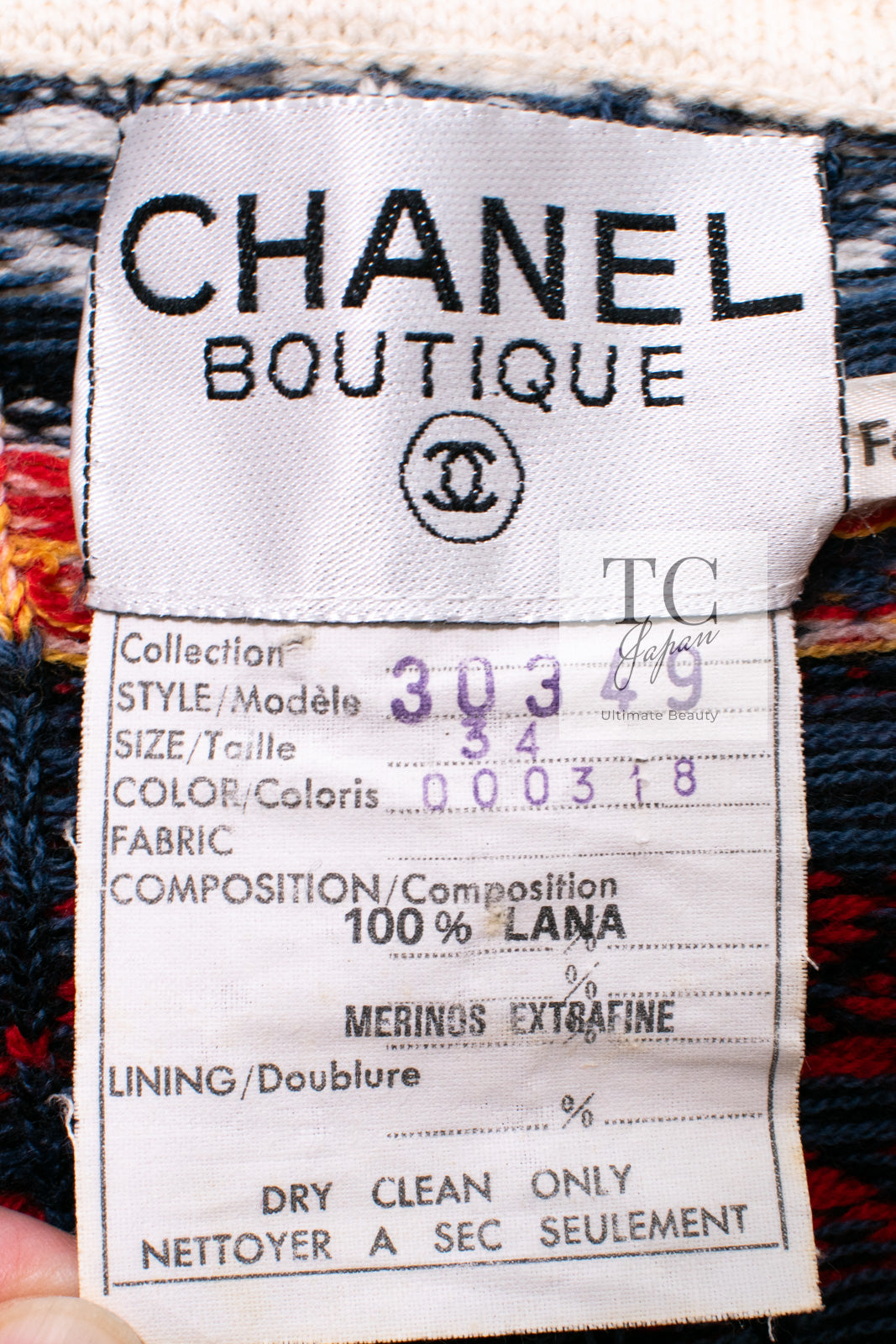 シャネル ヴィンテージ 貴重 アイボリー レッド マルチカラー CC