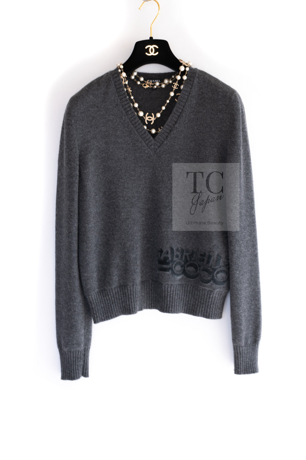 y_clothingCHANEL シャネル カシミヤニット ココマーク 01S 38 ヴィンテージ