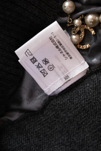 CHANEL 17B Gray GABRIELLE COCO Cashmere 100% Soft Knit Sweater 38 40 42 シャネル グレー ガブリエル ココ カシミヤ 100% ニット セーター 即発