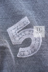 CHANEL 04S Ivory Black No.5 CC Logo Lace Tops 36 38 シャネル アイボリー ブラック No.5 CCロゴ レース トップス 即発