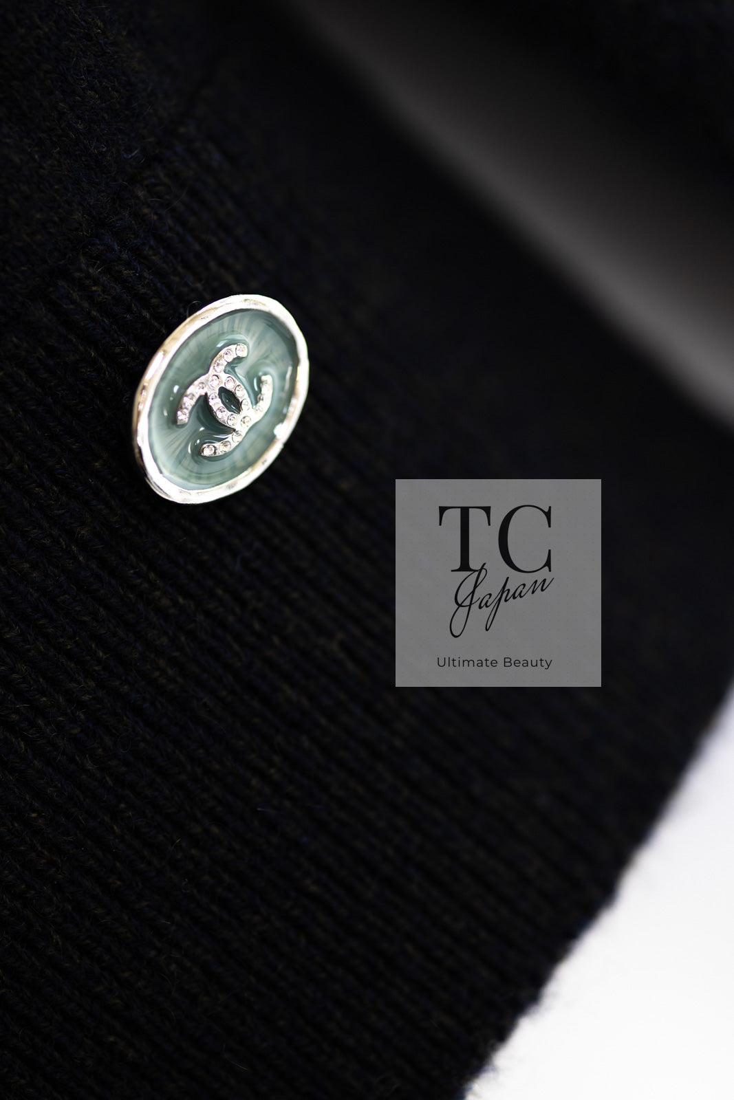 シャネル セーター CHANEL ブラック マルチカラー 花柄 カシミア
