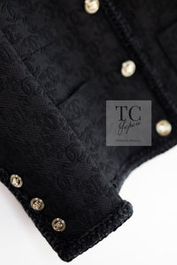 CHANEL 21PF Black CC Logo Metiers D’art Jacket 42 シャネル ブラック CC ロゴ メティエダール ジャケット 即発