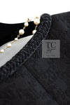 CHANEL 21PF Black CC Logo Metiers D’art Jacket 42 シャネル ブラック CC ロゴ メティエダール ジャケット 即発