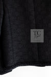 CHANEL 21PF Black CC Logo Metiers D’art Jacket 34 36 シャネル ブラック CC ロゴ メティエダール ジャケット 即発