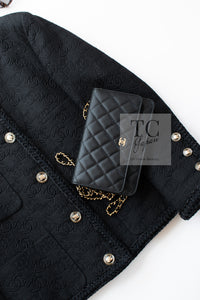 CHANEL 21PF Black CC Logo Metiers D’art Jacket 34 36 シャネル ブラック CC ロゴ メティエダール ジャケット 即発