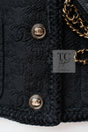 CHANEL 21PF Black CC Logo Metiers D’art Jacket 34 36 シャネル ブラック CC ロゴ メティエダール ジャケット 即発