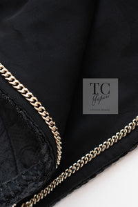 CHANEL 21PF Black CC Logo Metiers D’art Jacket 34 36 シャネル ブラック CC ロゴ メティエダール ジャケット 即発