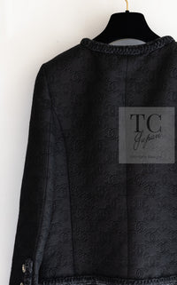 CHANEL 21PF Black CC Logo Metiers D’art Jacket 34 36 シャネル ブラック CC ロゴ メティエダール ジャケット 即発