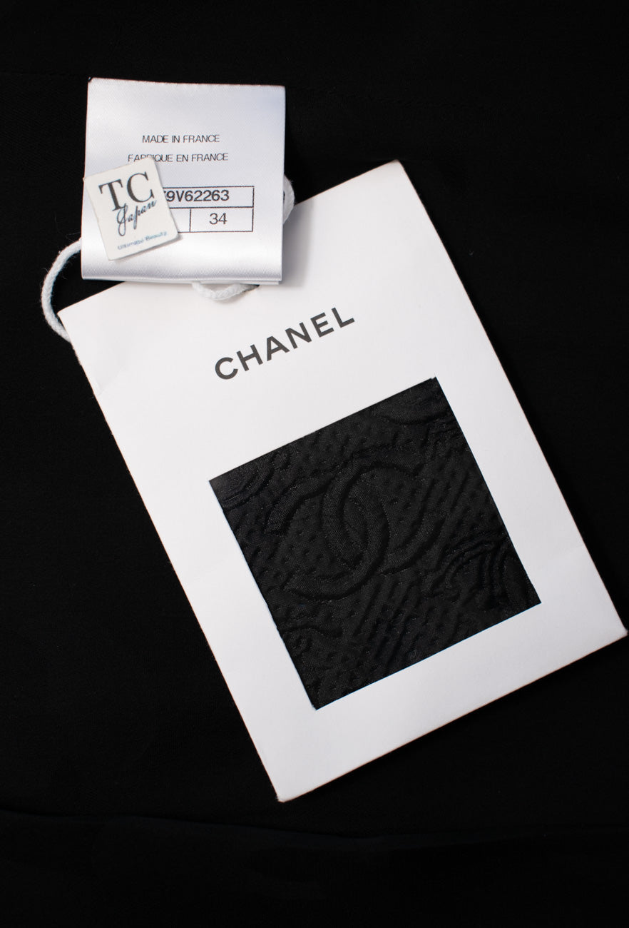 CHANEL 21PF Black CC Logo Metiers D’art Jacket 34 36 シャネル ブラック CC ロゴ メティエダール ジャケット 即発
