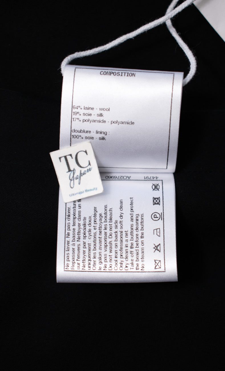CHANEL 21PF Black CC Logo Metiers D’art Jacket 34 36 シャネル ブラック CC ロゴ メティエダール ジャケット 即発