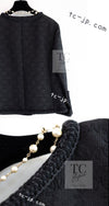 CHANEL 21PF Black CC Logo Metiers D’art Jacket 34 36 シャネル ブラック CC ロゴ メティエダール ジャケット 即発