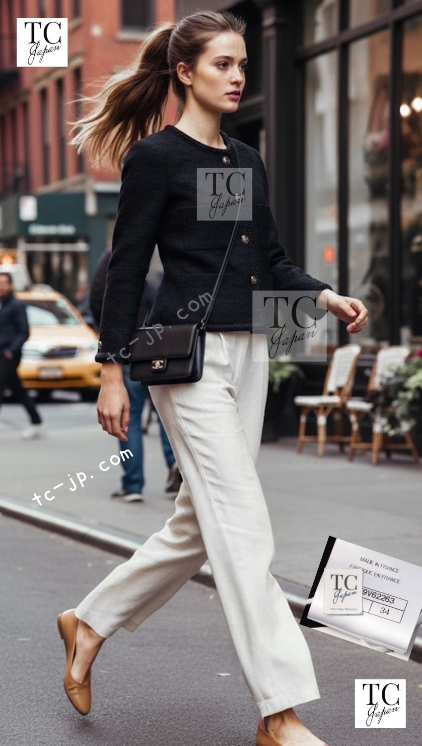 CHANEL 21PF Black CC Logo Metiers D’art Jacket 34 36 シャネル ブラック CC ロゴ メティエダール ジャケット 即発