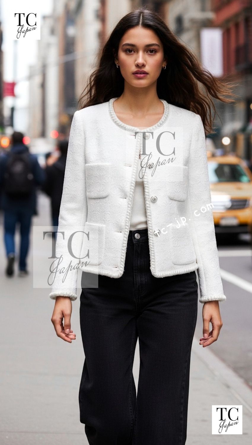 CHANEL 21PF Black CC Logo Metiers D’art Jacket 34 36 シャネル ブラック CC ロゴ メティエダール ジャケット 即発 - TC JAPAN