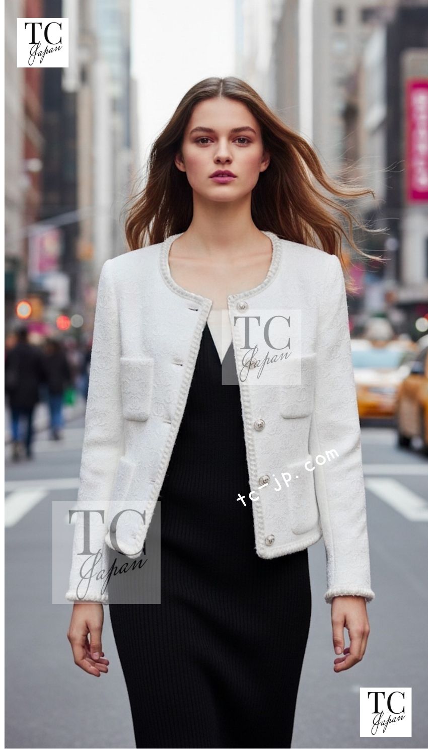 CHANEL 21PF Black CC Logo Metiers D’art Jacket 34 36 シャネル ブラック CC ロゴ メティエダール ジャケット 即発 - TC JAPAN