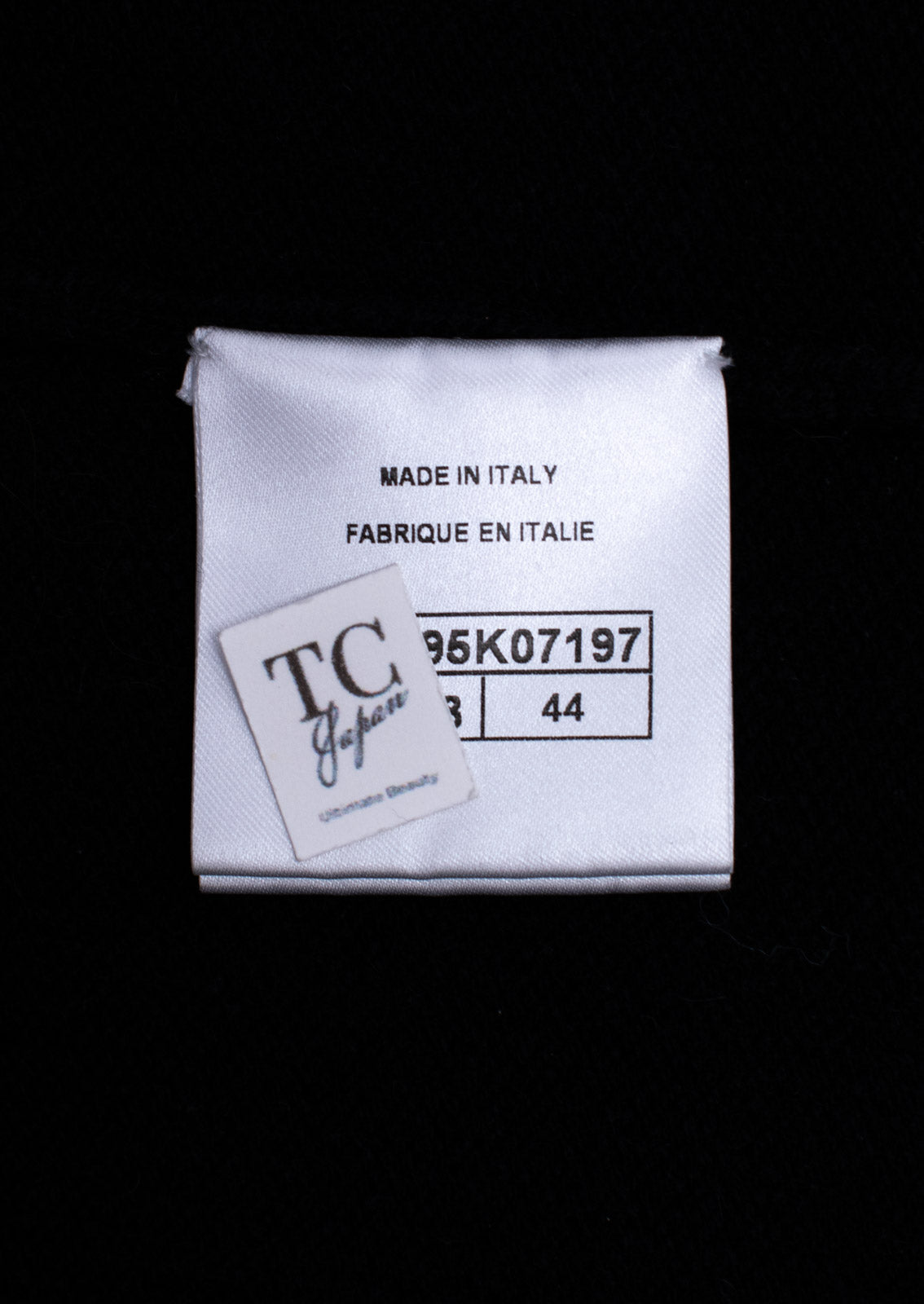 CHANEL 16B Black Ribbon Camellia Cashmere Knit Sweater 44 シャネル ブラック リボン カメリア カシミア ニット 長袖 セーター 即発