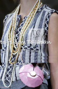 CHANEL 01S Beige Red Knit Sequin Vest Tops 38 シャネル ベージュ レッド スパンコール ニット ベスト トップス 即発