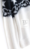 CHANEL 23N Black Ivory Cashmere CC Logo Knit Sweater 36 シャネル ココ ネージュ ブラック アイボリー ココマーク カシミヤ ニット セーター 即発