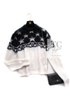 CHANEL 23N Black Ivory Cashmere CC Logo Knit Sweater 36 シャネル ココ ネージュ ブラック アイボリー ココマーク カシミヤ ニット セーター 即発