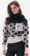 CHANEL 23N Black Ivory Cashmere CC Logo Knit Sweater 36 シャネル ココ ネージュ ブラック アイボリー ココマーク カシミヤ ニット セーター 即発