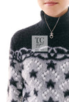 CHANEL 23N Black Ivory Cashmere CC Logo Knit Sweater 36 シャネル ココ ネージュ ブラック アイボリー ココマーク カシミヤ ニット セーター 即発