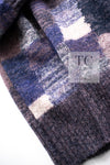 CHANEL 12A Purple Nylon Wool Cashmer Knit Sweater 48 シャネル パープル ナイロン ウール カシミヤ ニット セーター 即発