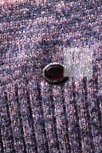 CHANEL 12A Purple Nylon Wool Cashmer Knit Sweater 48 シャネル パープル ナイロン ウール カシミヤ ニット セーター 即発