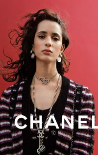 CHANEL 23PA Black Purple Burgundy Alpaca Cashmere Knit Cardigan 36 38 シャネル ブラック パープル バーガンディー ニット カーディガン 即発