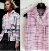 CHANEL 24S Pink Check Gripox Buttons Wool Tweed Jacket Tops Vest 38 シャネル ピンク チェック ウール ツイード ジャケット トップス ジレ ベスト 即発