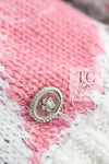 CHANEL 23A White Pink Black CC Logo Cashmere Silk Knit Sweater 38 40 シャネル ホワイト ピンク ブラック ココマーク カシミヤ シルク ニット セーター 即発