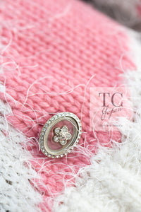 CHANEL 23A White Pink Black CC Logo Cashmere Silk Knit Sweater 38 40 シャネル ホワイト ピンク ブラック ココマーク カシミヤ シルク ニット セーター 即発
