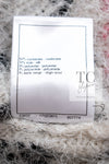 CHANEL 23A White Pink Black CC Logo Cashmere Silk Knit Sweater