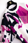 CHANEL 21PS Ivory White Magenta Pink Coco Mark Cashmere Knit Sweater 34 36 38 シャネル アイボリーホワイト マゼンタピンク ココマーク カシミヤ 100% ニット セーター 即発