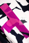CHANEL 21PS Ivory White Magenta Pink Coco Mark Cashmere Knit Sweater 34 36 38 シャネル アイボリーホワイト マゼンタピンク ココマーク カシミヤ 100% ニット セーター 即発