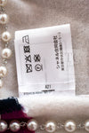 CHANEL 21PS Ivory White Magenta Pink Coco Mark Cashmere Knit Sweater 34 36 38 シャネル アイボリーホワイト マゼンタピンク ココマーク カシミヤ 100% ニット セーター 即発